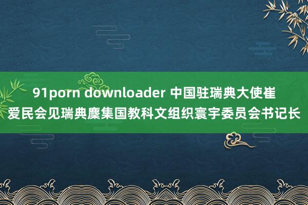 91porn downloader 中国驻瑞典大使崔爱民会见瑞典麇集国教科文组织寰宇委员会书记长