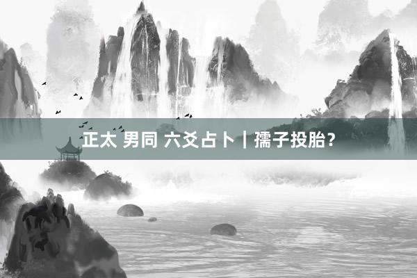 正太 男同 六爻占卜｜孺子投胎？