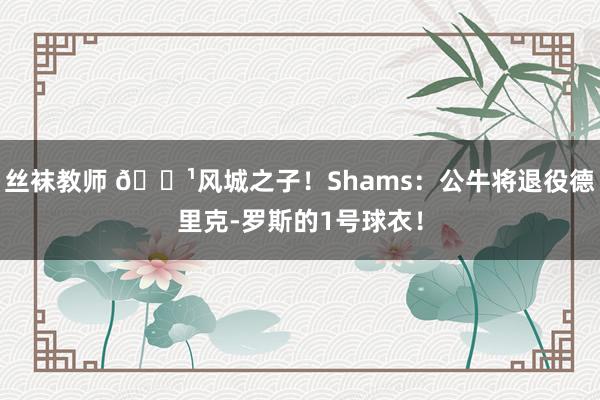 丝袜教师 🌹风城之子！Shams：公牛将退役德里克-罗斯的1号球衣！