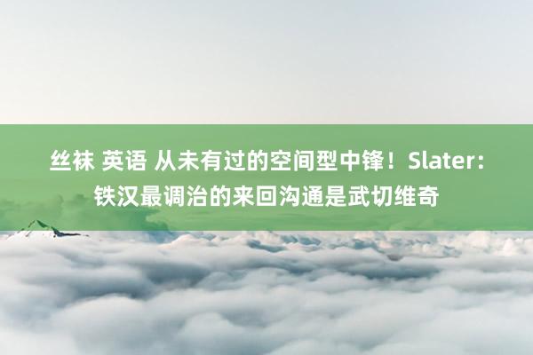 丝袜 英语 从未有过的空间型中锋！Slater：铁汉最调治的来回沟通是武切维奇