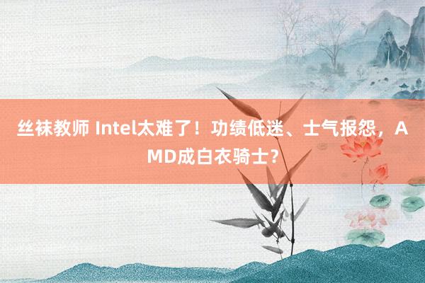 丝袜教师 Intel太难了！功绩低迷、士气报怨，AMD成白衣骑士？