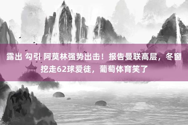 露出 勾引 阿莫林强势出击！报告曼联高层，冬窗挖走62球爱徒，葡萄体育笑了