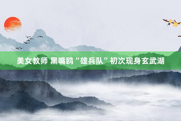 美女教师 黑嘴鸥“雄兵队”初次现身玄武湖