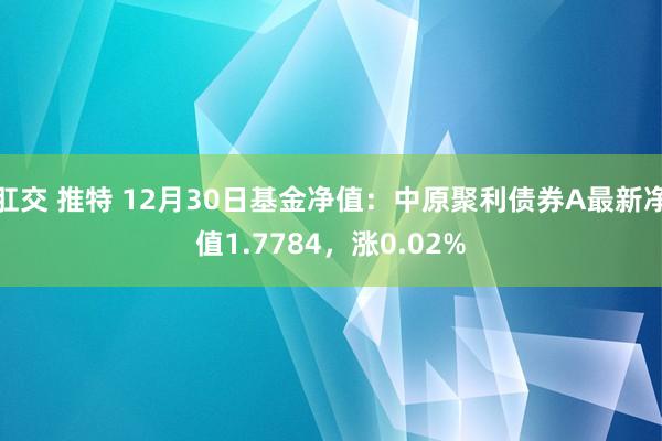 肛交 推特 12月30日基金净值：中原聚利债券A最新净值1.7784，涨0.02%