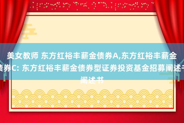 美女教师 东方红裕丰薪金债券A，东方红裕丰薪金债券C: 东方红裕丰薪金债券型证券投资基金招募阐述书